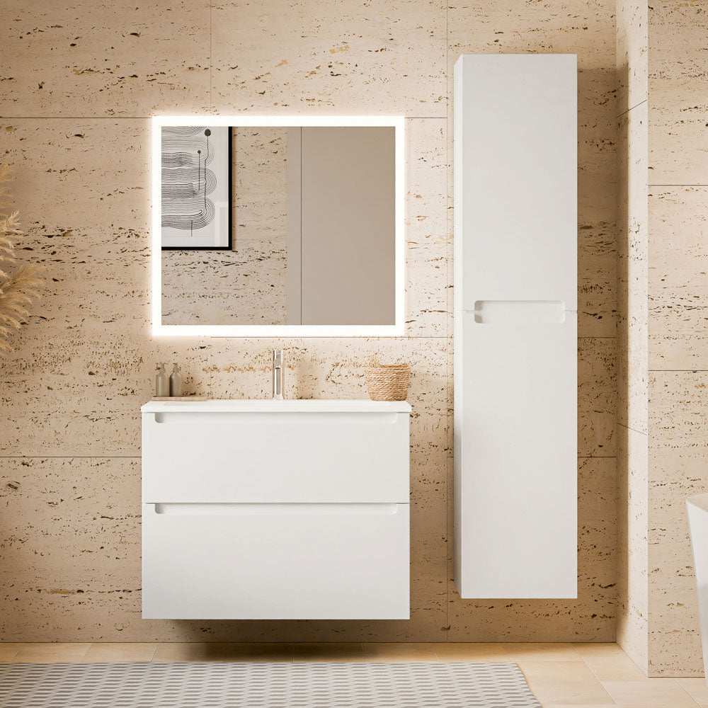 Ensemble de meubles de salle de bain VIREO 80 cm avec lavabo
