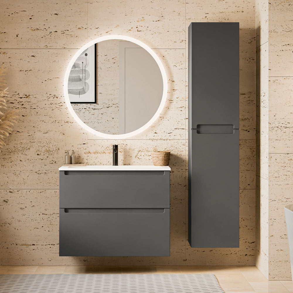 Ensemble de meubles de salle de bain VIREO 80 cm avec lavabo