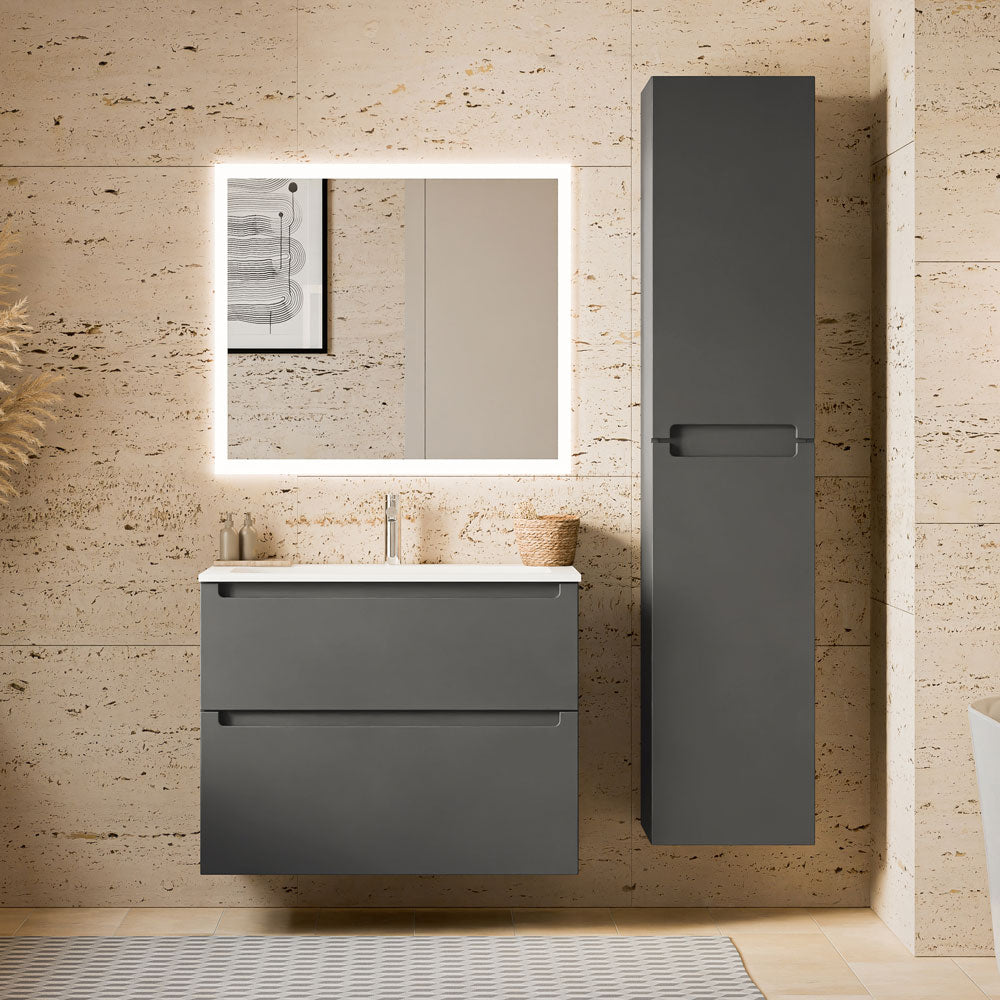 Ensemble de meubles de salle de bain VIREO 80 cm avec lavabo