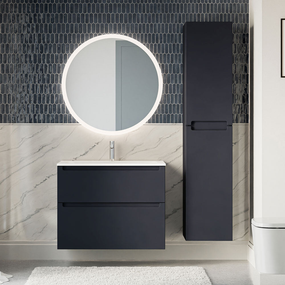 Ensemble de meubles de salle de bain VIREO 80 cm avec lavabo