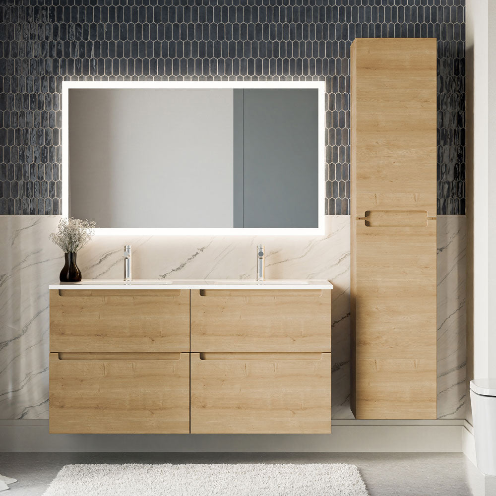 Ensemble de meubles de salle de bain VIREO 120 cm avec double vasque