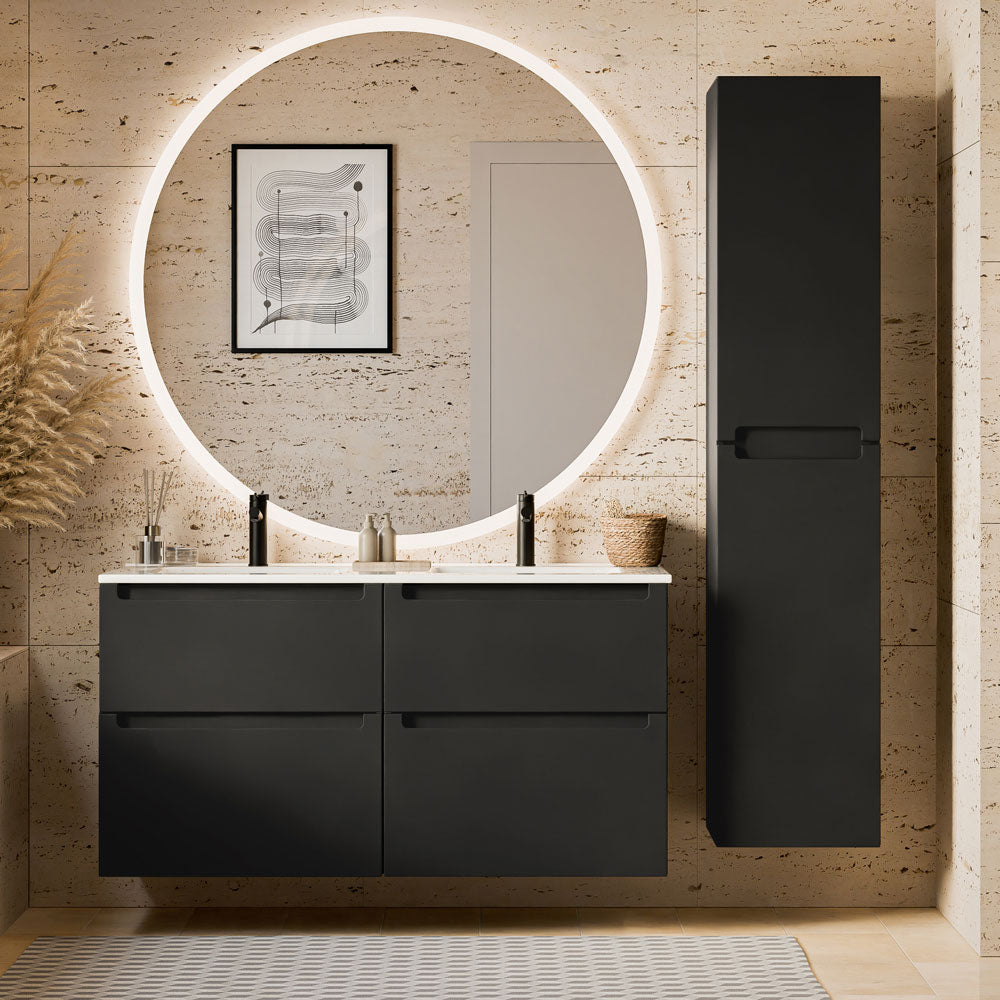 Ensemble de meubles de salle de bain VIREO 120 cm avec double vasque