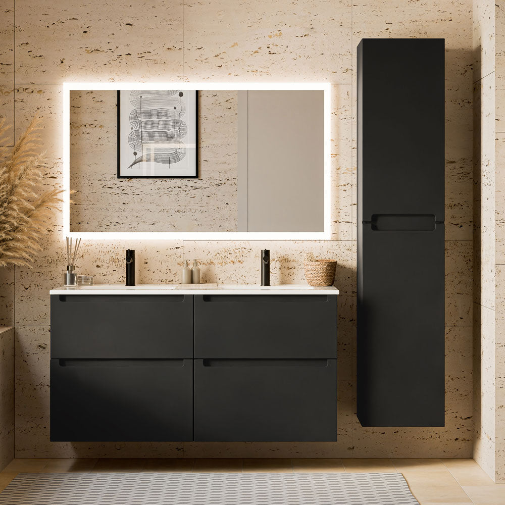 Ensemble de meubles de salle de bain VIREO 120 cm avec double vasque