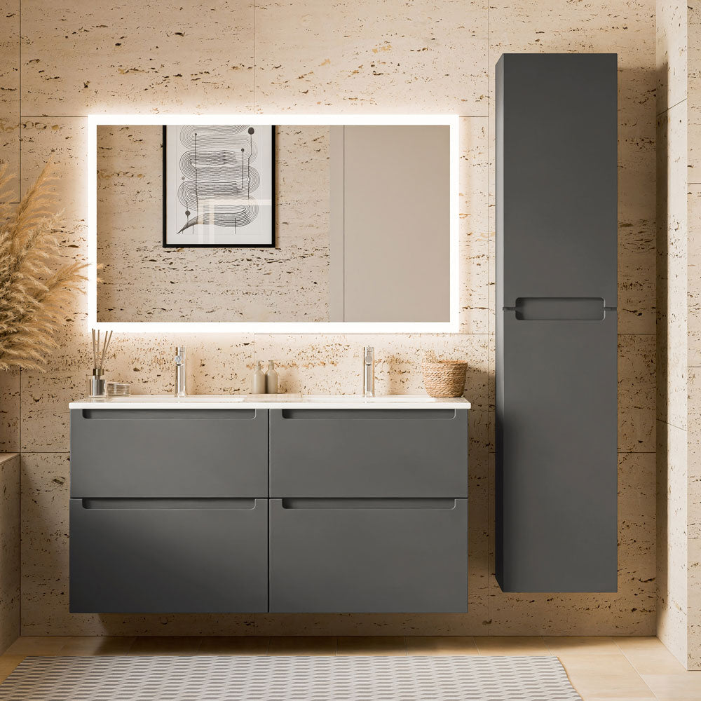 Ensemble de meubles de salle de bain VIREO 120 cm avec double vasque