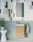 Ensemble de meubles de salle de bain WC invités TIM 40 cm avec lavabo
