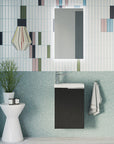 Ensemble de meubles de salle de bain WC invités TIM 40 cm avec lavabo