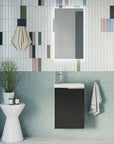 Ensemble de meubles de salle de bain WC invités TIM 40 cm avec lavabo