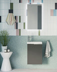 Ensemble de meubles de salle de bain WC invités TIM 40 cm avec lavabo