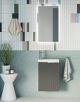 Ensemble de meubles de salle de bain WC invités TIM 40 cm avec lavabo