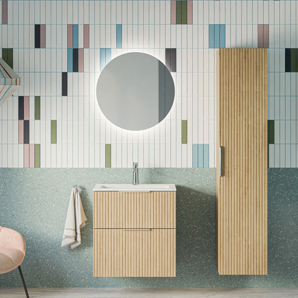 Ensemble de meubles de salle de bain TIM 60 cm avec lavabo