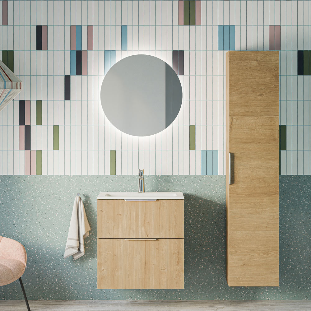 Ensemble de meubles de salle de bain TIM 60 cm avec lavabo