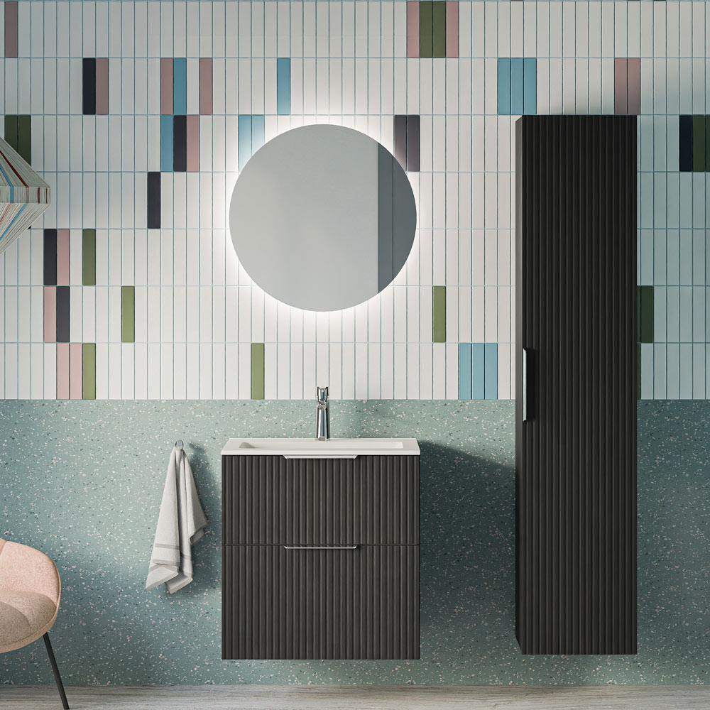 Ensemble de meubles de salle de bain TIM 60 cm avec lavabo