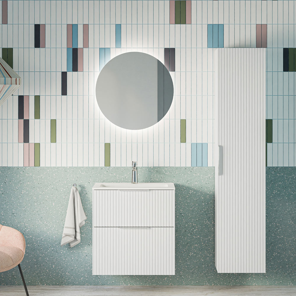 Ensemble de meubles de salle de bain TIM 60 cm avec lavabo