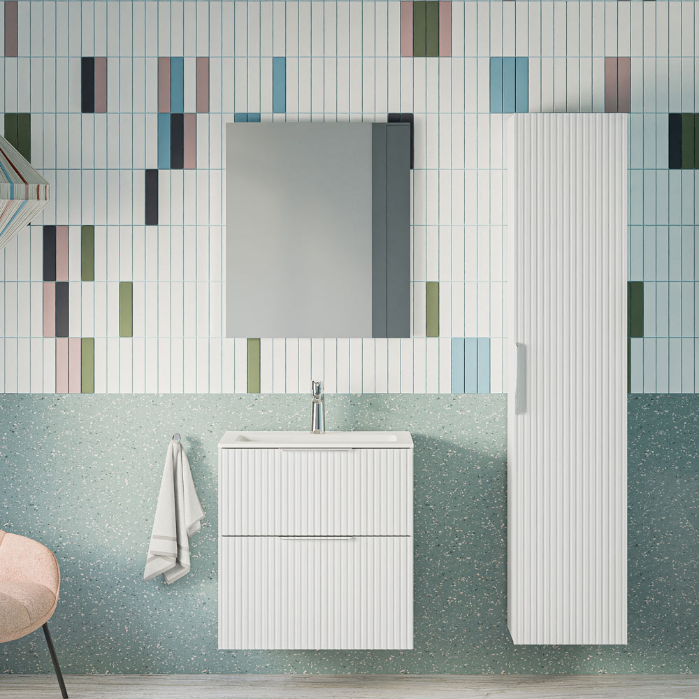 Ensemble de meubles de salle de bain TIM 60 cm avec lavabo