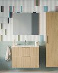 Ensemble de meubles de salle de bain TIM 80 cm avec vasque en céramique