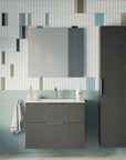 Ensemble de meubles de salle de bain TIM 80 cm avec vasque en céramique