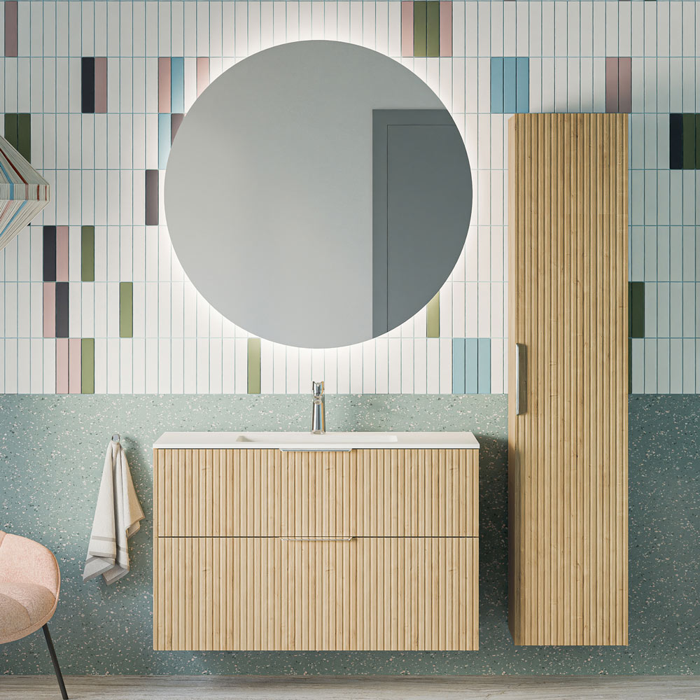 Ensemble de meubles de salle de bain TIM 100 cm avec lavabo