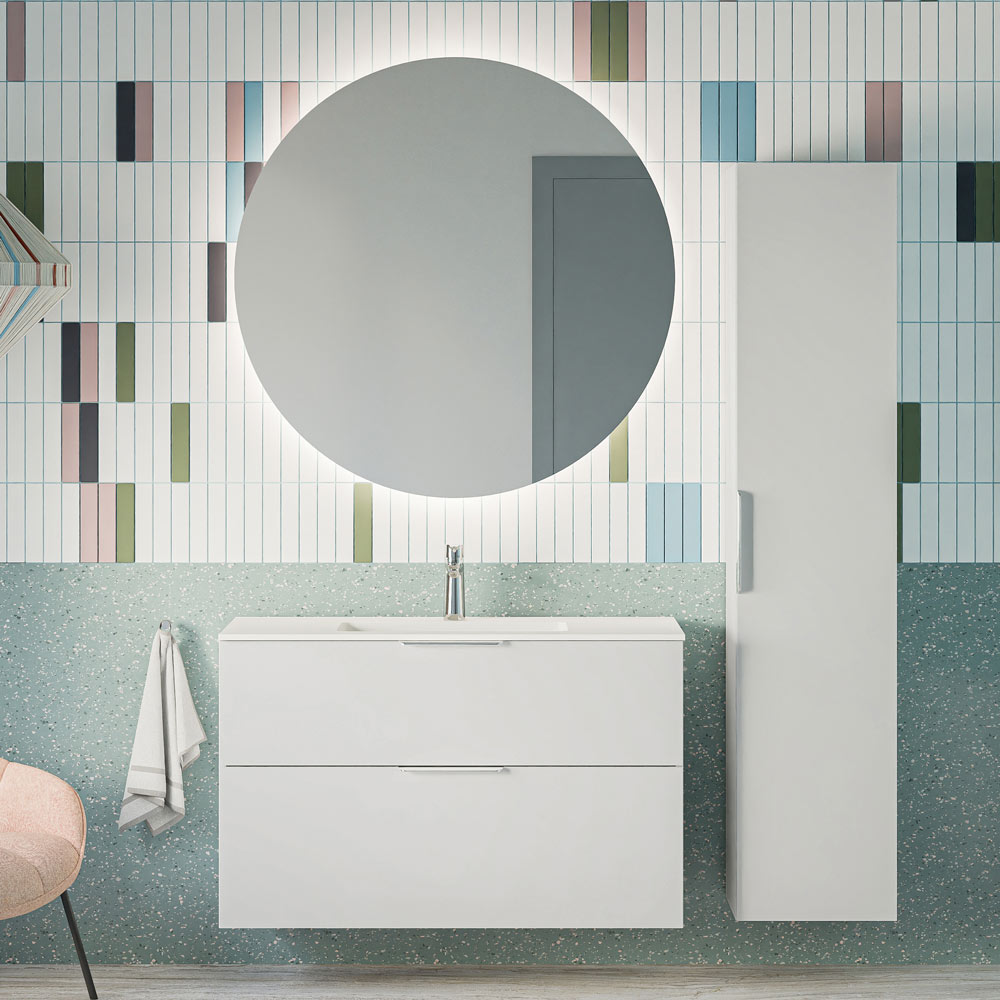 Ensemble de meubles de salle de bain TIM 100 cm avec lavabo