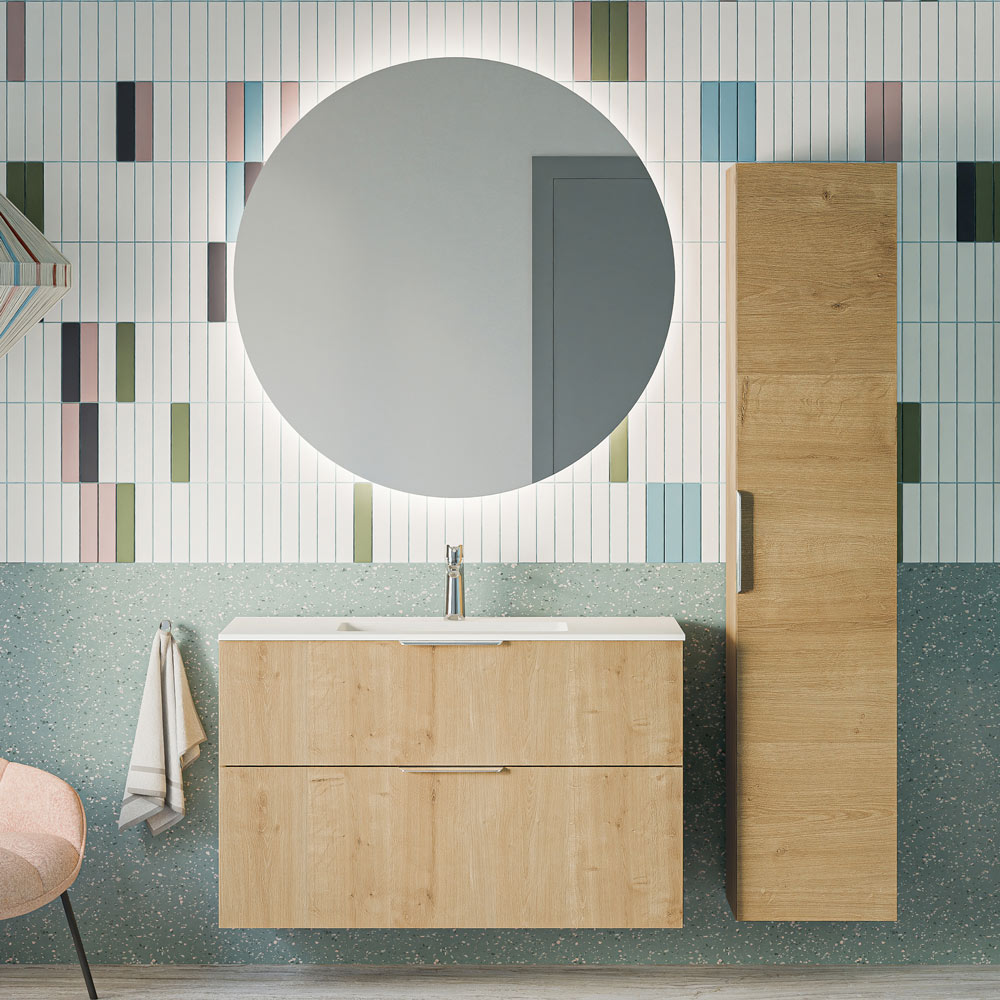 Ensemble de meubles de salle de bain TIM 100 cm avec lavabo
