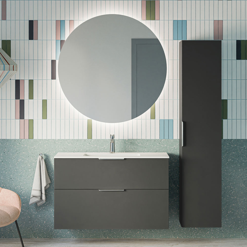 Ensemble de meubles de salle de bain TIM 100 cm avec lavabo