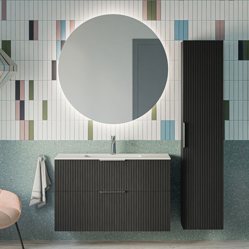 Ensemble de meubles de salle de bain TIM 100 cm avec lavabo