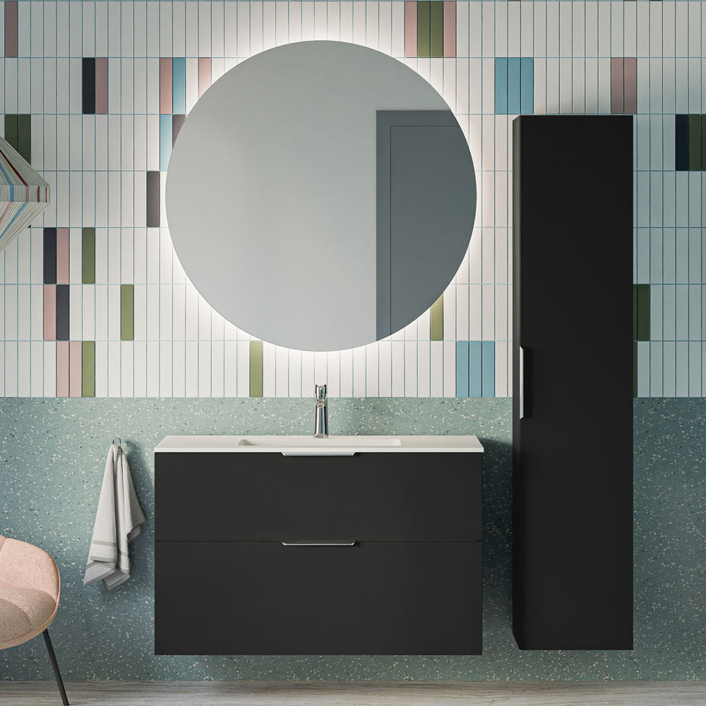 Ensemble de meubles de salle de bain TIM 100 cm avec lavabo