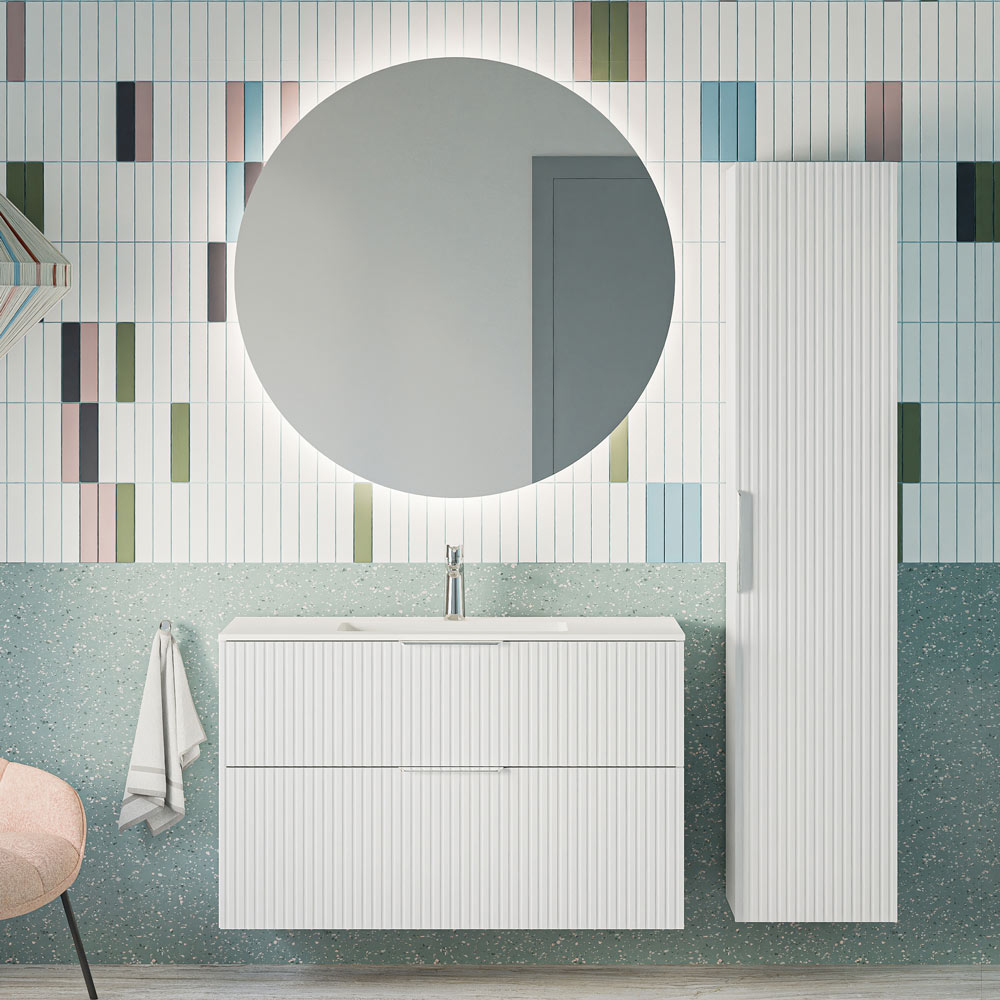 Ensemble de meubles de salle de bain TIM 100 cm avec lavabo