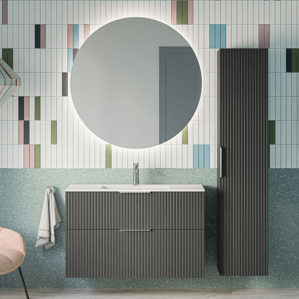 Ensemble de meubles de salle de bain TIM 100 cm avec lavabo