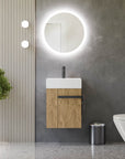 Ensemble de meubles de salle de bain pour WC invités COMPACT 45 cm avec lavabo