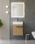 Ensemble de meubles de salle de bain pour WC invités COMPACT 45 cm avec lavabo