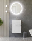 Ensemble de meubles de salle de bain pour WC invités COMPACT 45 cm avec lavabo