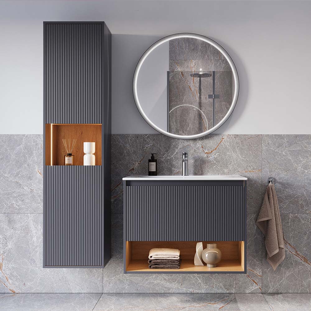 Ensemble meubles salle de bain BELDIVO 80 cm