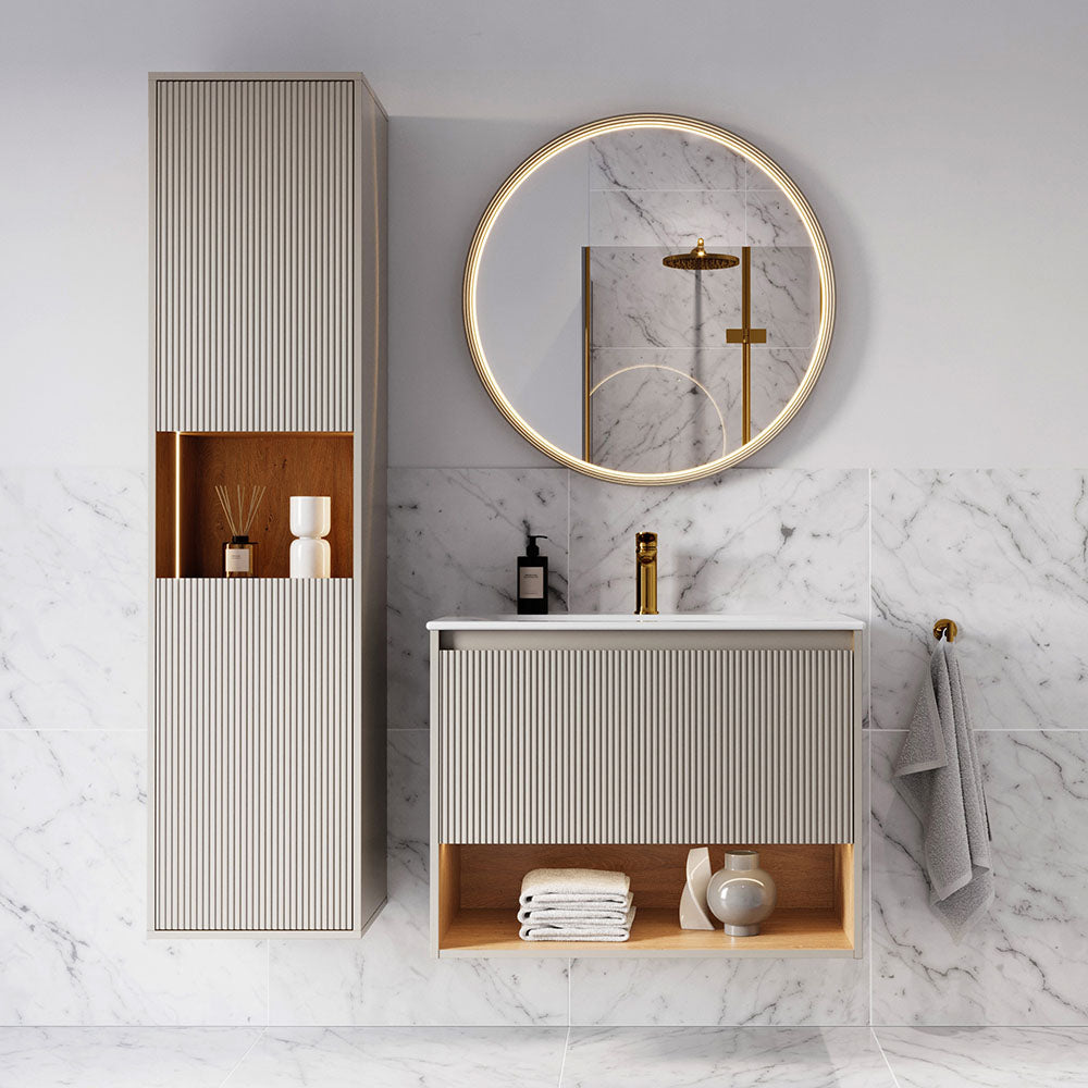 Ensemble meubles salle de bain BELDIVO 80 cm