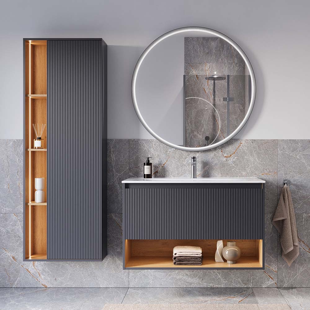 Ensemble meubles salle de bain BELDIVO 100 cm