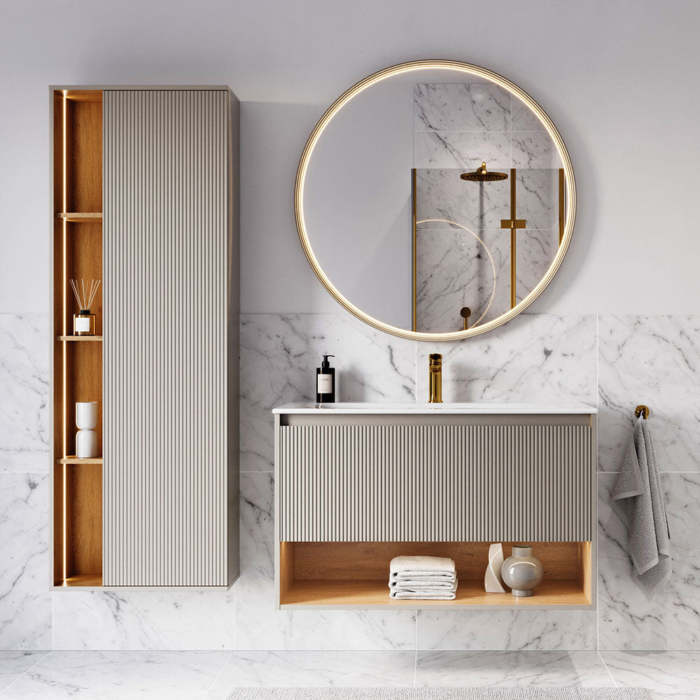 Ensemble meubles salle de bain BELDIVO 100 cm