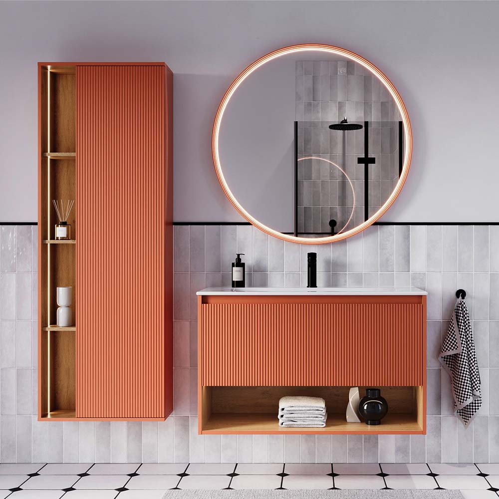 Ensemble meubles salle de bain BELDIVO 100 cm