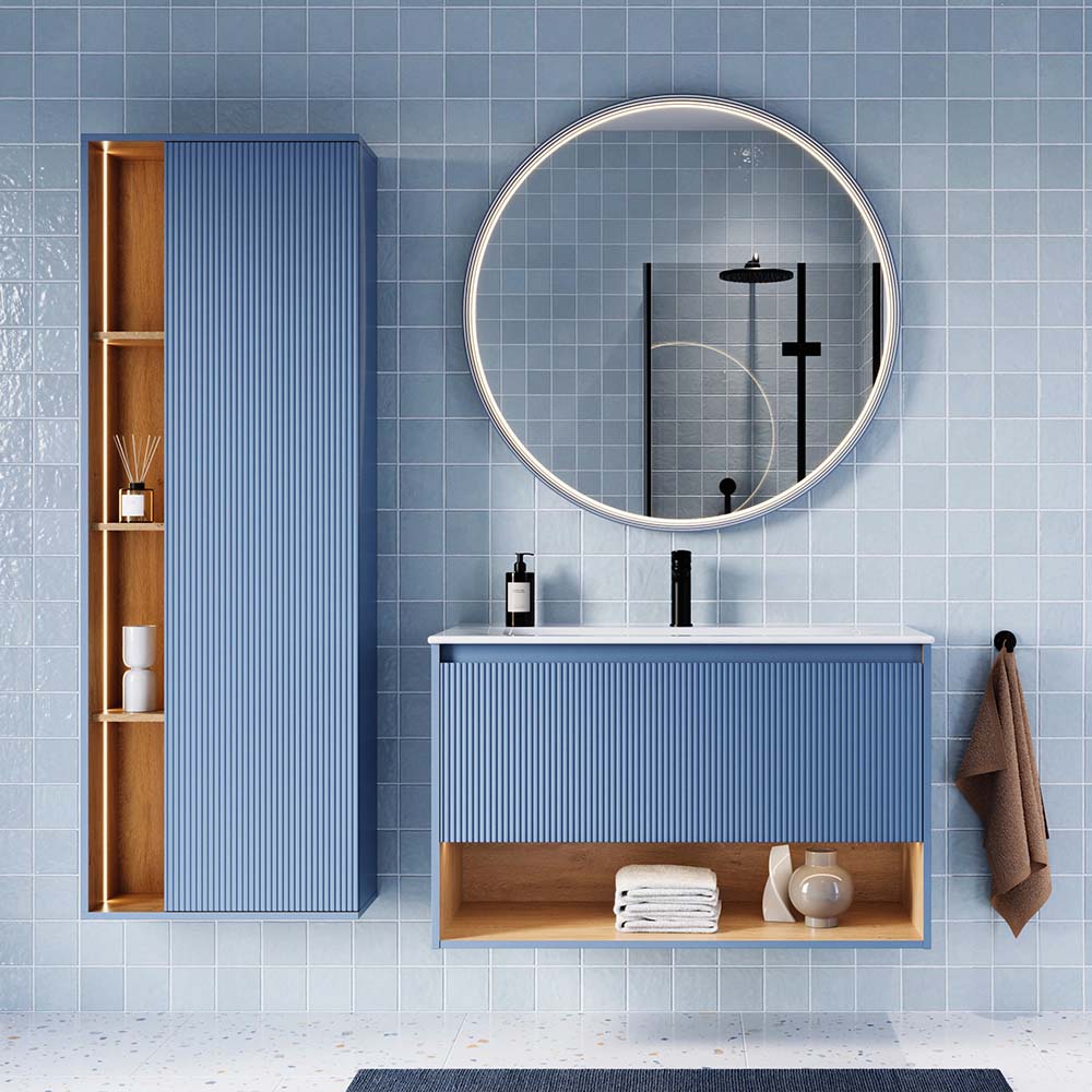 Ensemble meubles salle de bain BELDIVO 100 cm