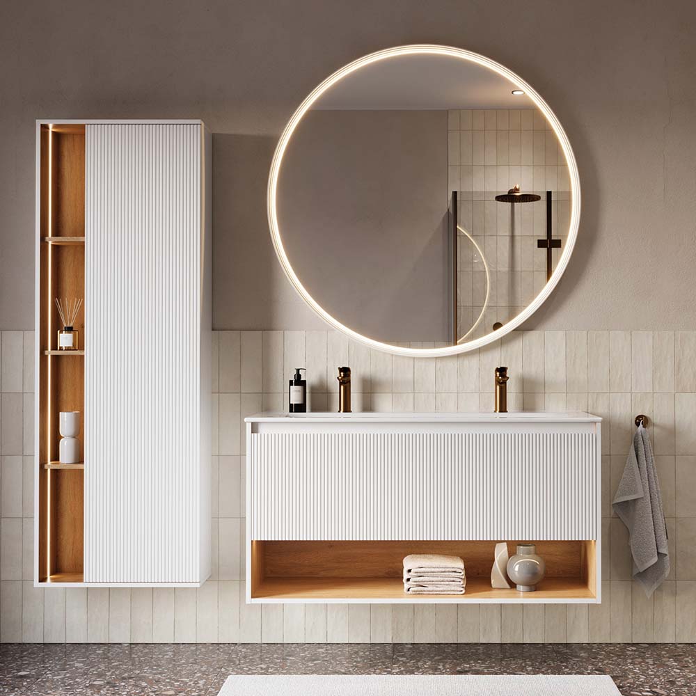 Ensemble meubles salle de bain BELDIVO 120 cm
