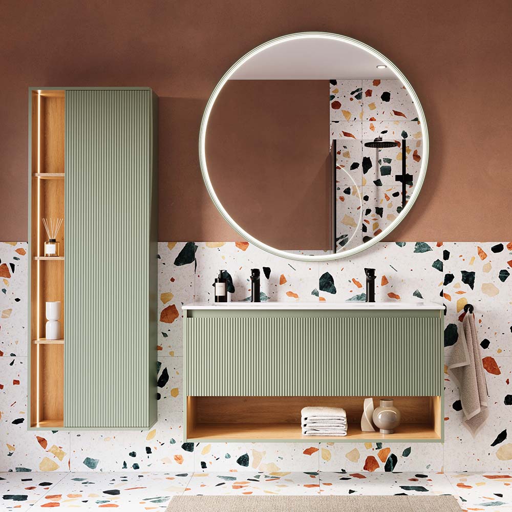 Ensemble meubles salle de bain BELDIVO 120 cm