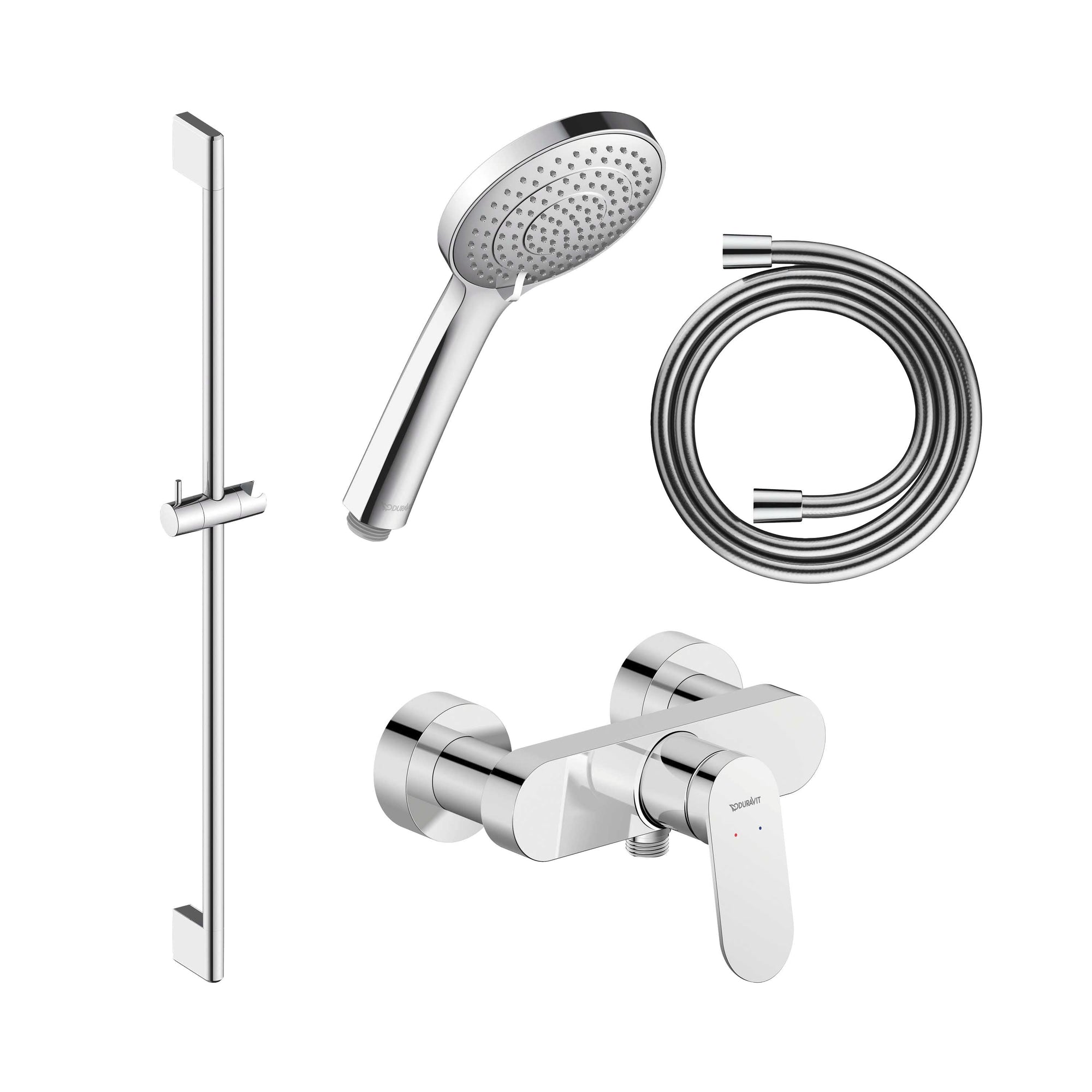Mitigeur de douche apparent Duravit Wave avec mélangeur de douche monocommande