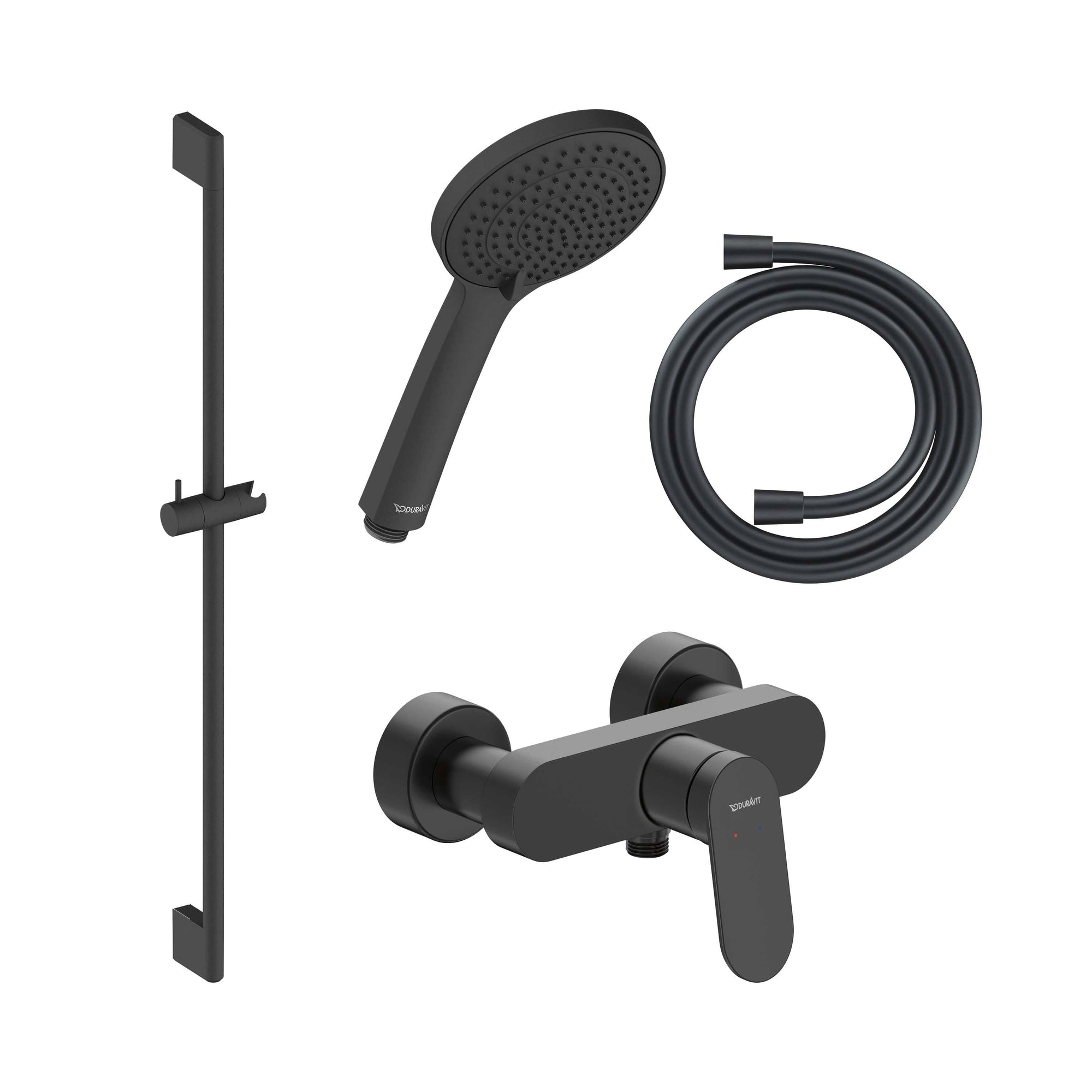 Mitigeur de douche apparent Duravit Wave avec mélangeur de douche monocommande