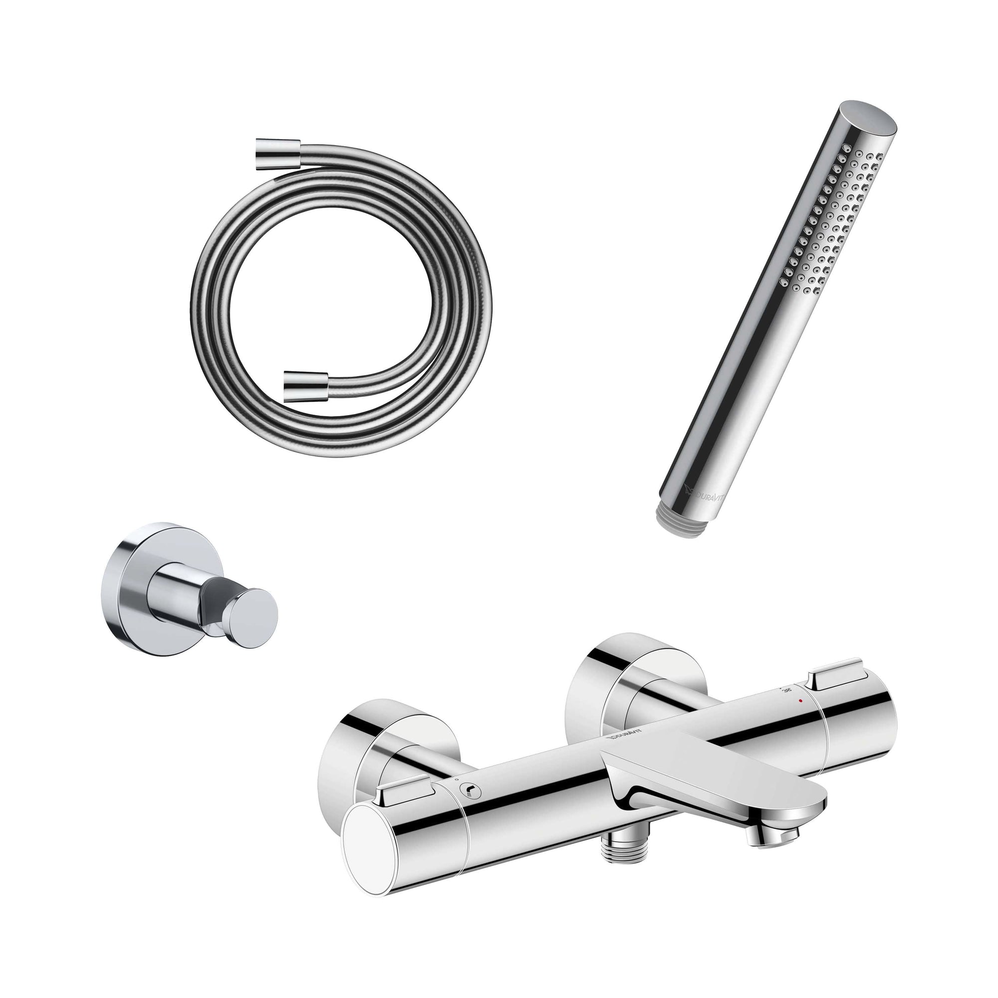 Robinetterie de baignoire Duravit Wave avec thermostat