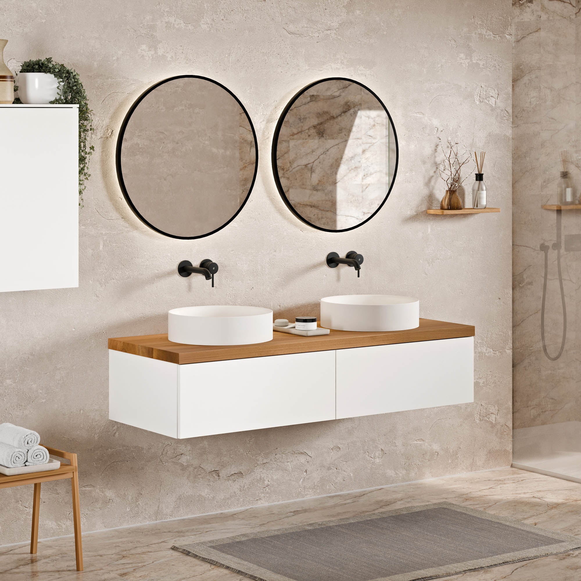 Meuble sous-lavabo JUVIA Classic 1 - de 100 cm à 160 cm