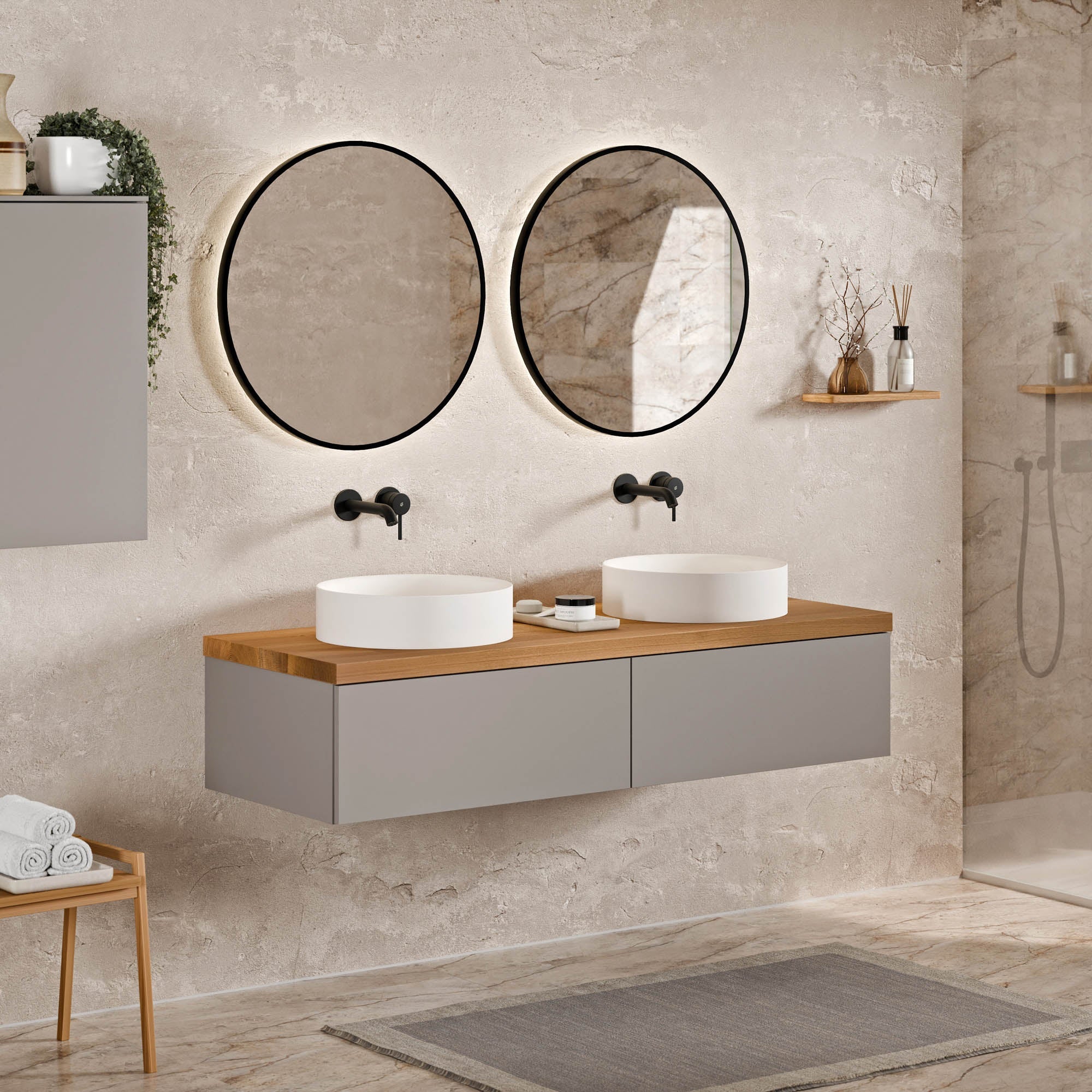 Meuble sous-lavabo JUVIA Classic 1 - de 100 cm à 160 cm