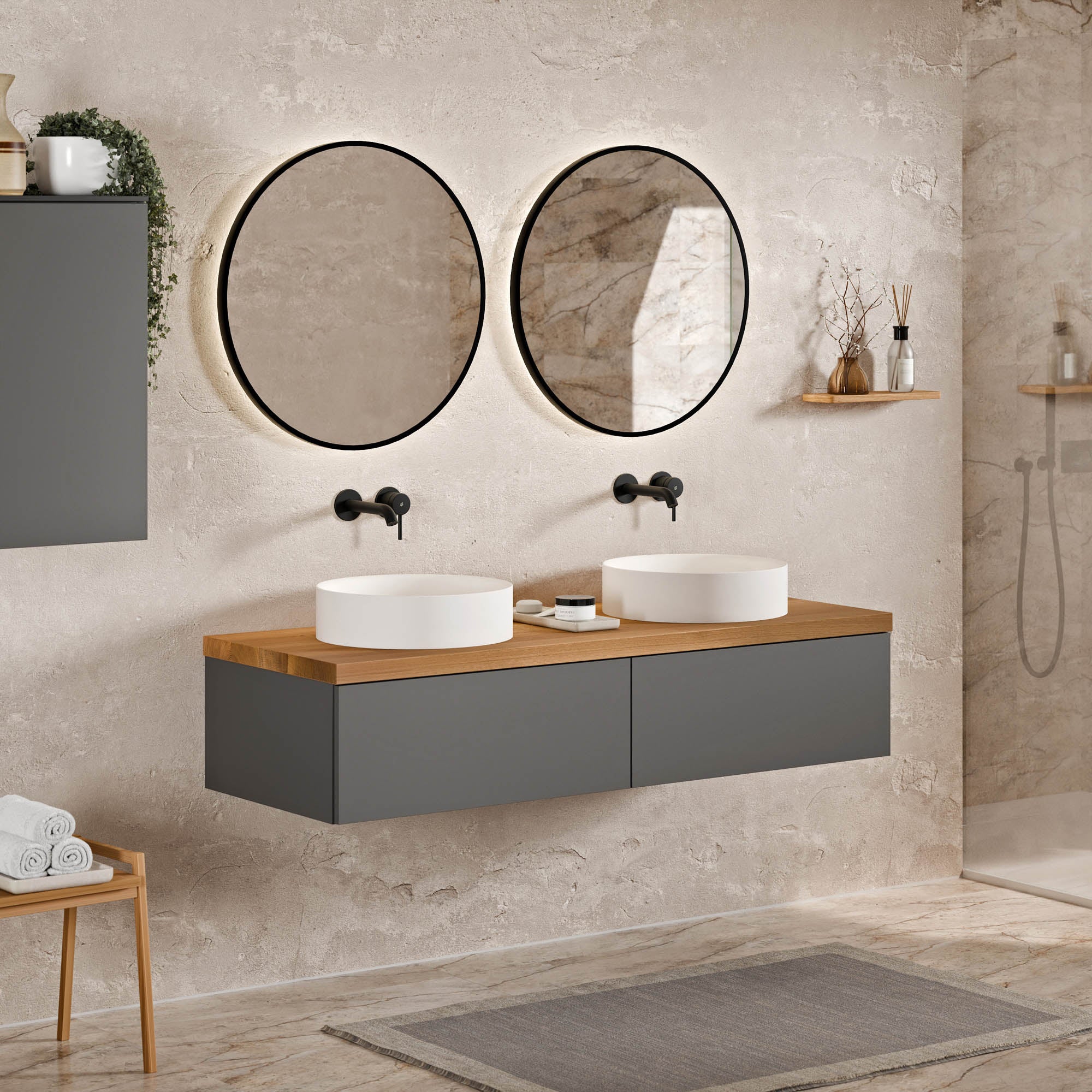 Meuble sous-lavabo JUVIA Classic 1 - de 100 cm à 160 cm