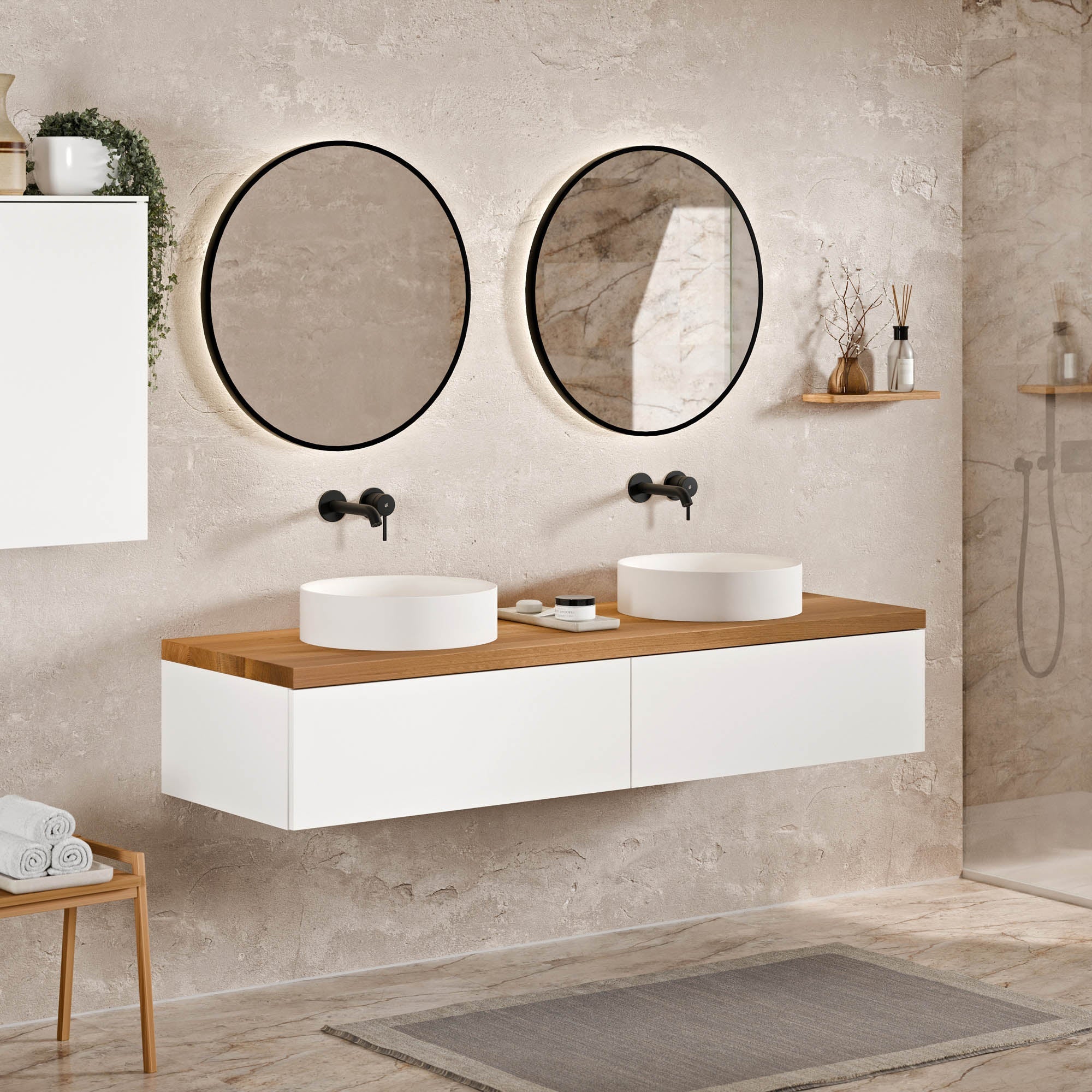 Meuble sous-lavabo JUVIA Classic 1 - de 100 cm à 160 cm