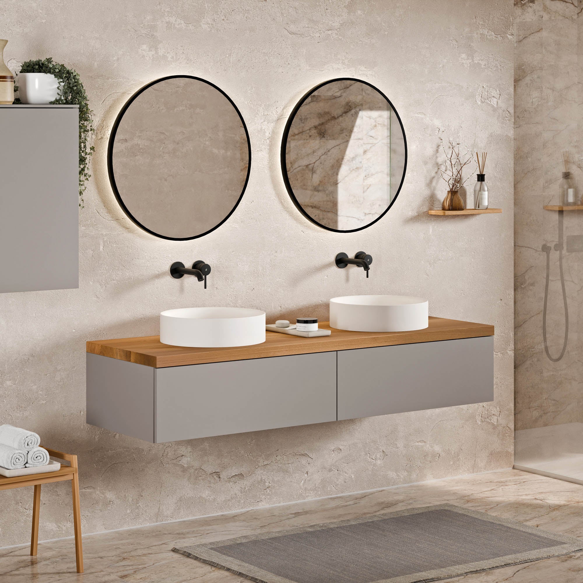 Meuble sous-lavabo JUVIA Classic 1 - de 100 cm à 160 cm