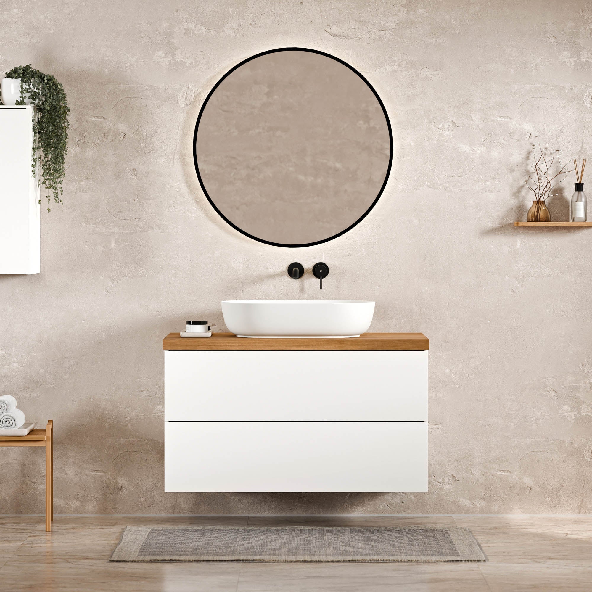 Meuble sous-lavabo JUVIA Classic 2 - de 100 cm à 160 cm