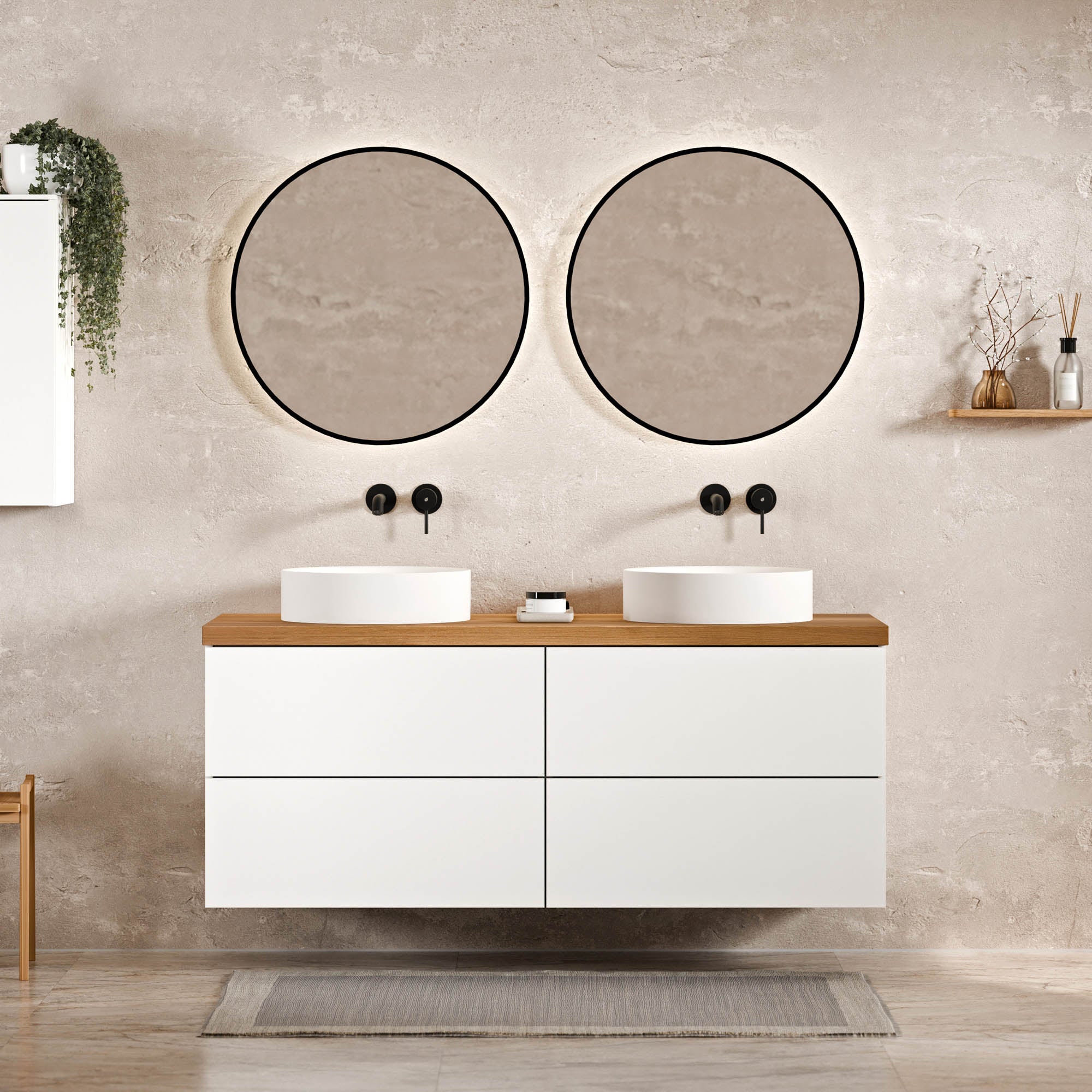 Meuble sous-lavabo JUVIA Classic 2 - de 100 cm à 160 cm
