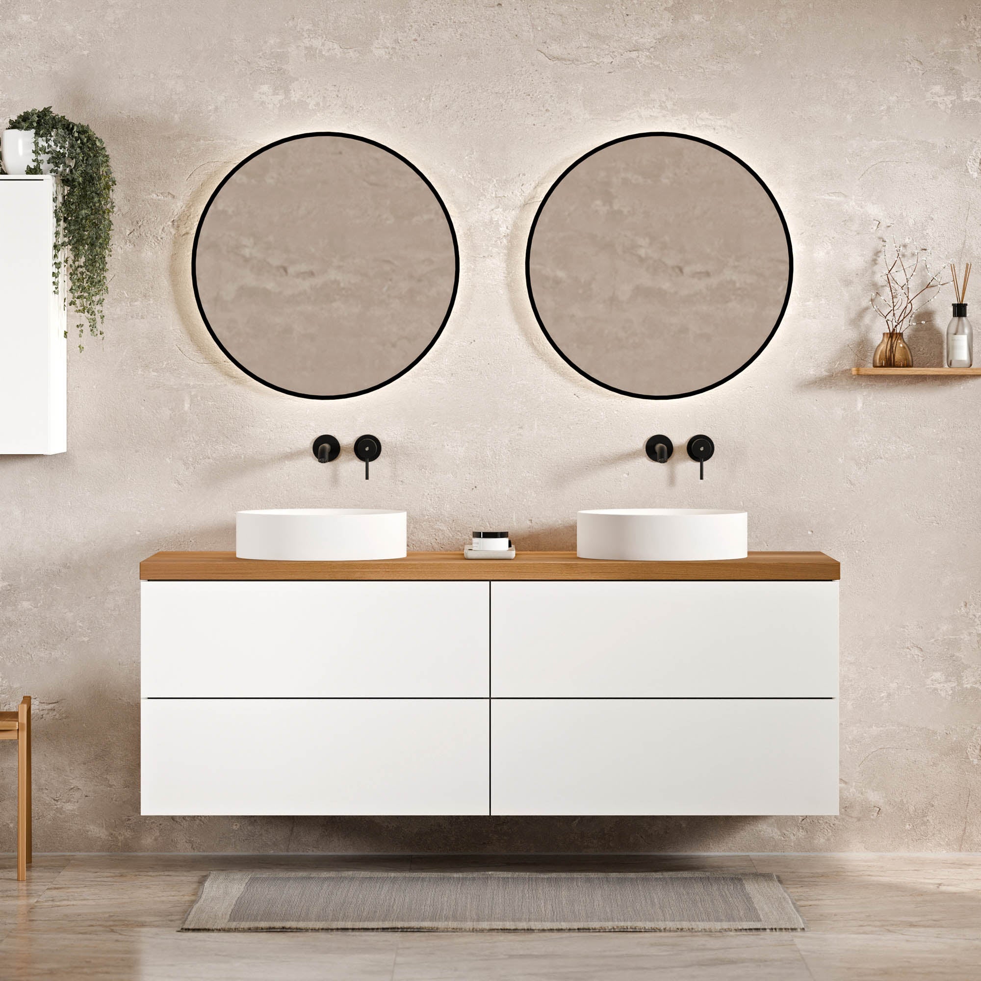 Meuble sous-lavabo JUVIA Classic 2 - de 100 cm à 160 cm
